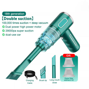 Cordless Hand-Held Vacuum Cleaner Mini Portable Car Auto Home Wireless Handheld Vacuum Cordless.