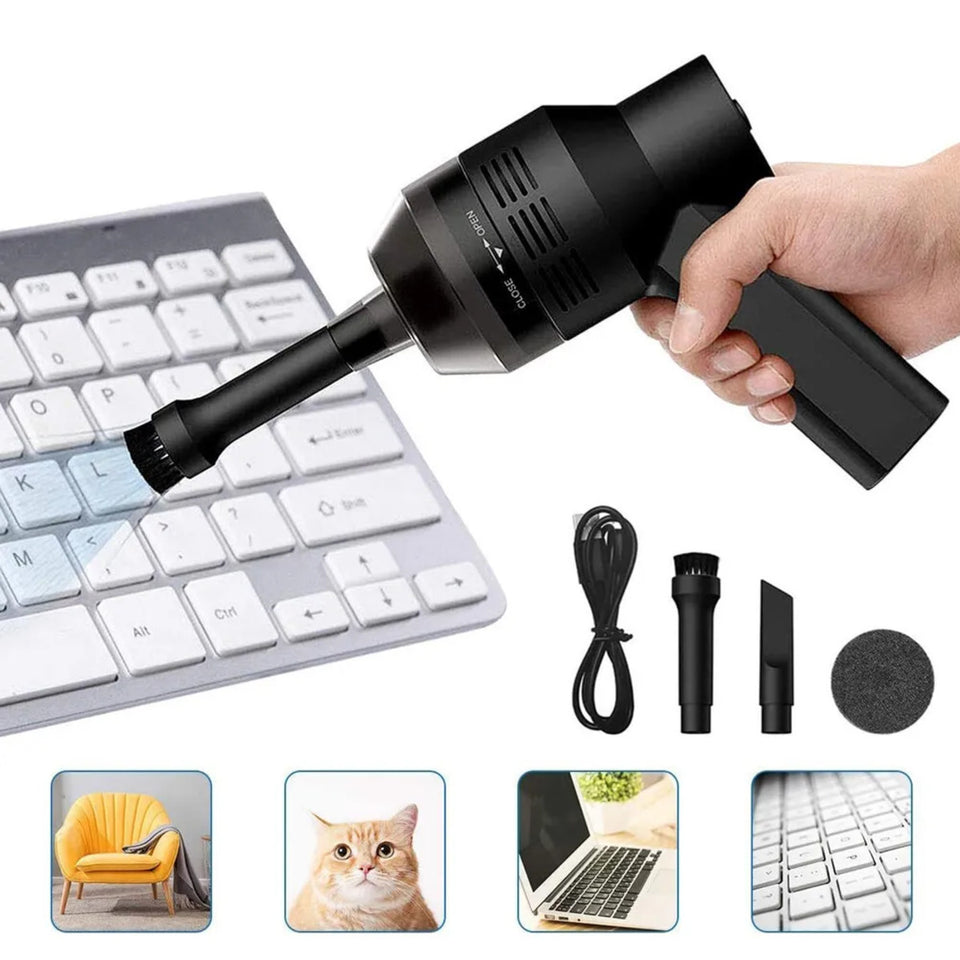 Portable Cordless Electric Air Duster Keyboard PC Car Cleaner Tool