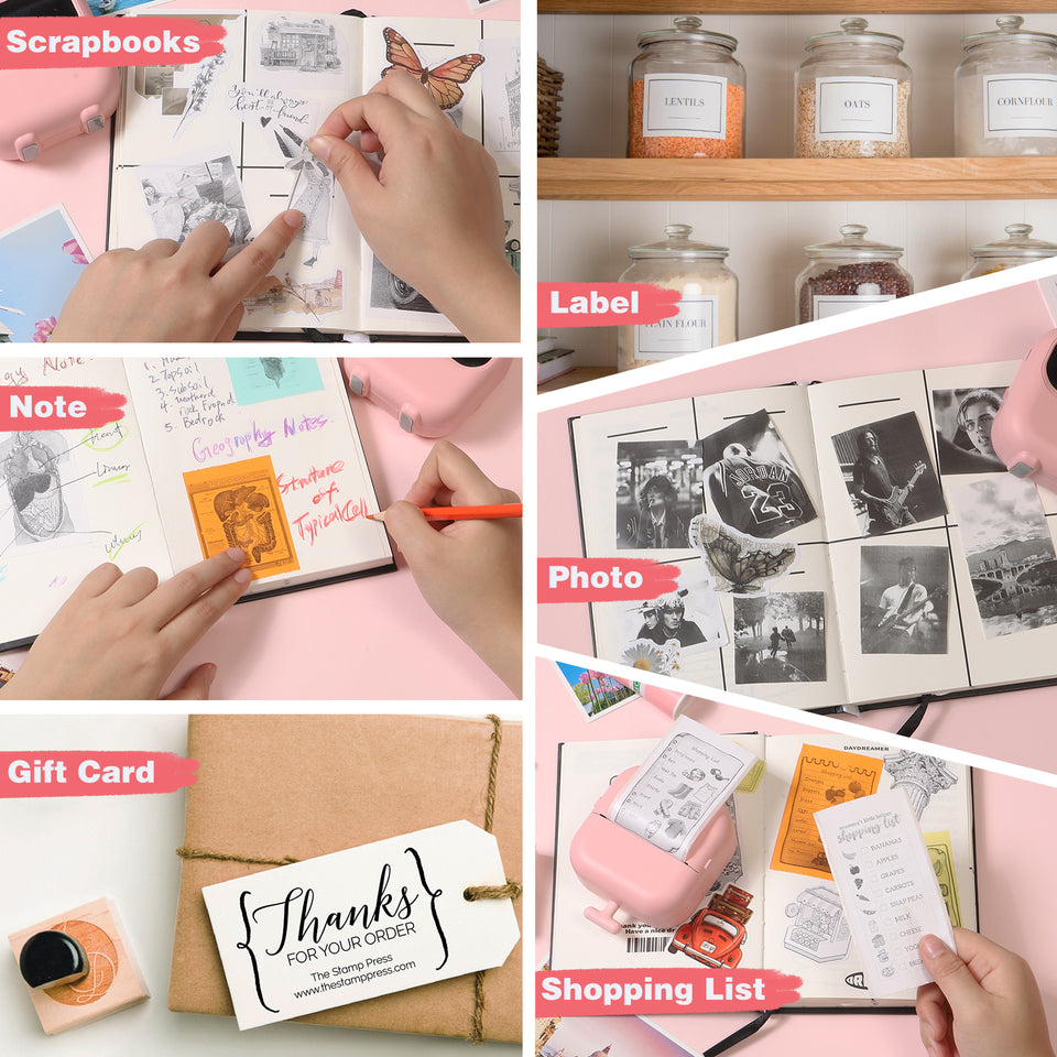 Thermal Mini Printer, X2 Inkless Sticker Maker