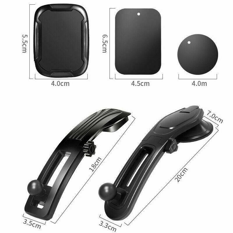 360 Rotatable Phone Mount Holder Car Dashboard Gravity Adjustable GPS Stand Rotating Car Phone Holder