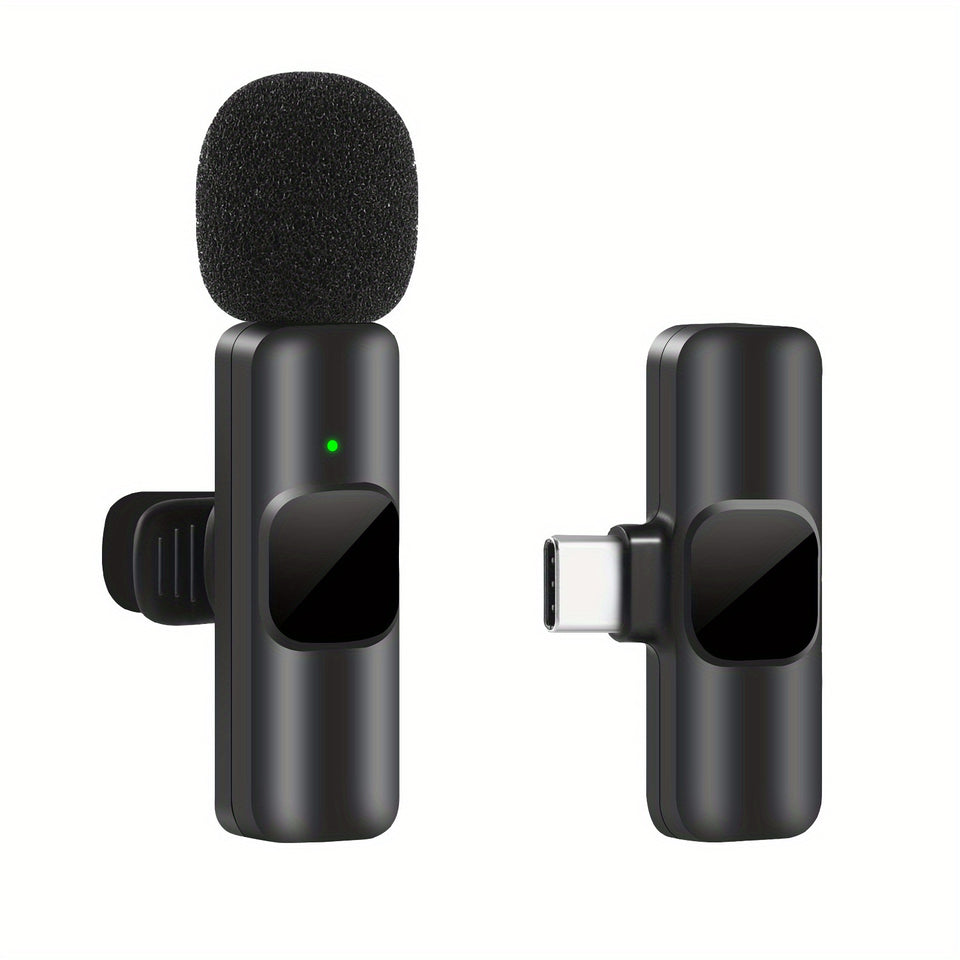 Wireless Lavalier Lapel Microphone For IPhone IPad Professional Wireless Clip Mic -