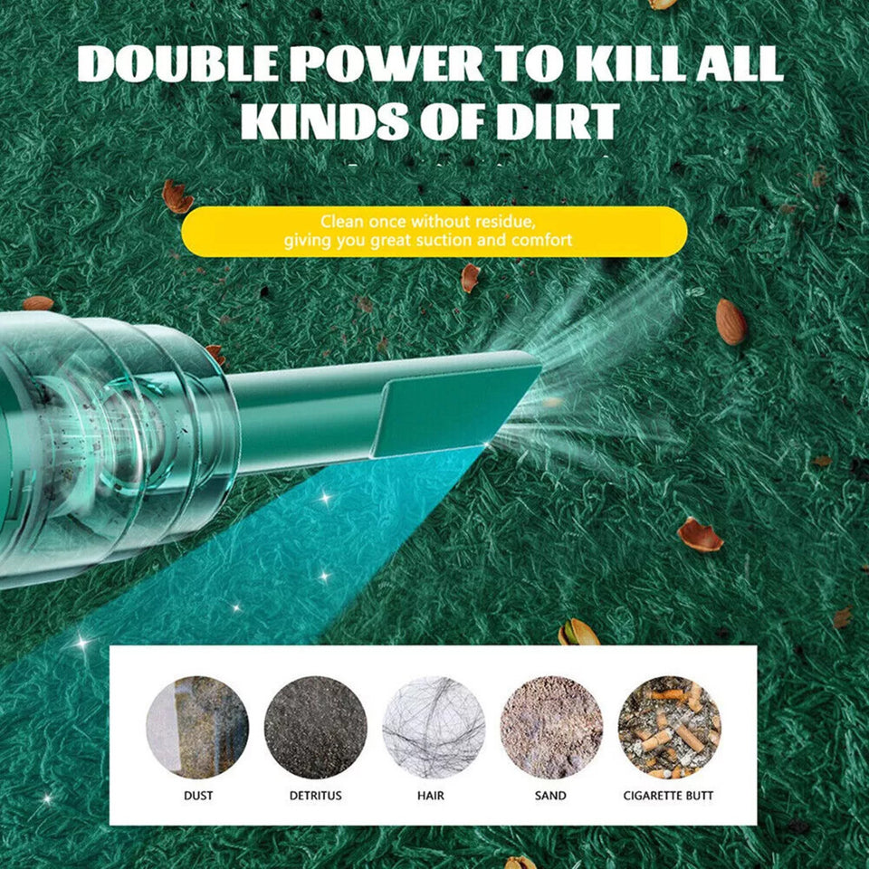Cordless Hand-Held Vacuum Cleaner Mini Portable Car Auto Home Wireless Handheld Vacuum Cordless.