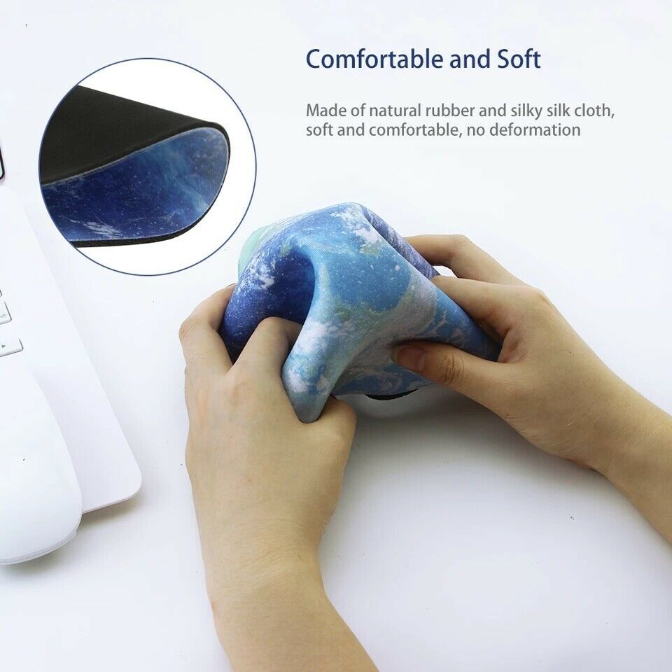 Space Round Mouse Pad PC Gaming Non Slip Mice Mat