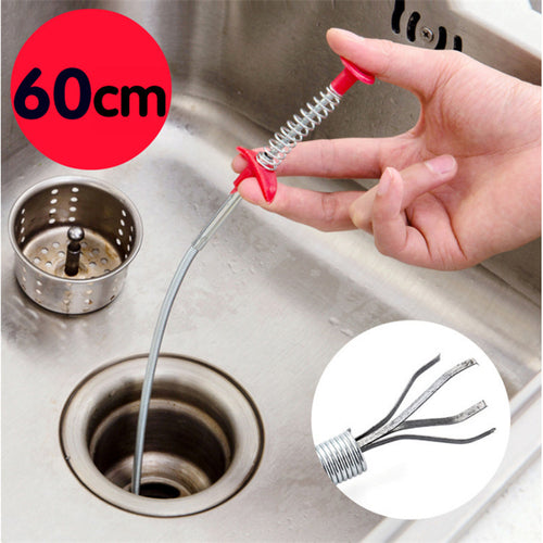 60CM Sewer Dredger Spring Pipe Dredging Tool Household Hair Cleaner Drain