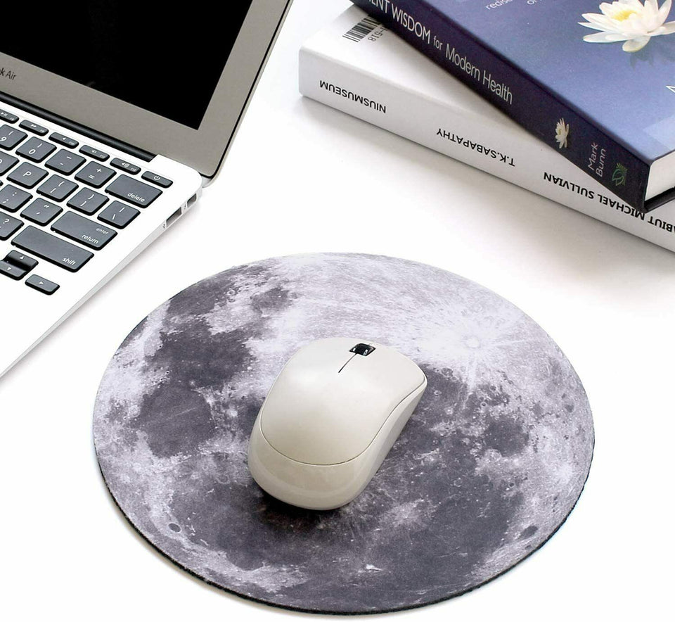 Space Round Mouse Pad PC Gaming Non Slip Mice Mat
