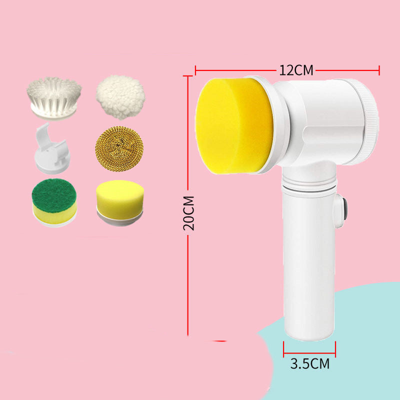Kitchen Supplies Multifunctional Brush Electric Scrubber Rechargeable Dishwashing Brush
