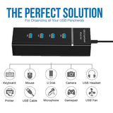 4 In 1 2.0 3.0 USB HUB Splitter High Speed Multi Splitter USB Adapter