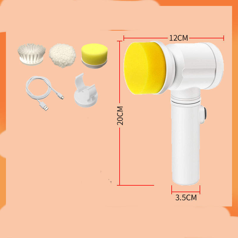 Kitchen Supplies Multifunctional Brush Electric Scrubber Rechargeable Dishwashing Brush