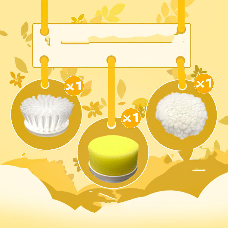 Kitchen Supplies Multifunctional Brush Electric Scrubber Rechargeable Dishwashing Brush