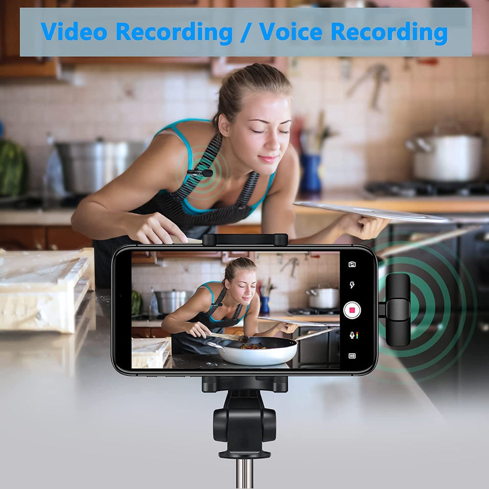 Wireless Lavalier Lapel Microphone For IPhone IPad Professional Wireless Clip Mic -