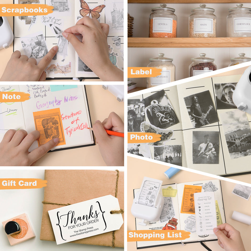 Thermal Mini Printer, X2 Inkless Sticker Maker