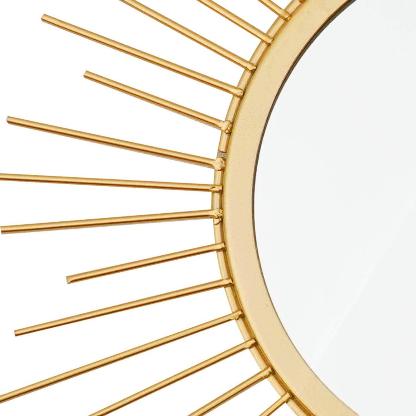 3-Pack Gold Sunburst Metal Wall Mirrors for Living Room Entryway Decor