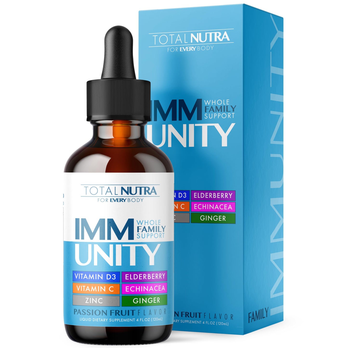 10-In-1 Immune Support Supplement: Immune Boosters for Adults & Kids Daily Immunity Defense with Key Immune System Vitamins Zinc, Vitamin C and D, Plus Elderberry, Quercetin, Echinacea & More, 60 Caps