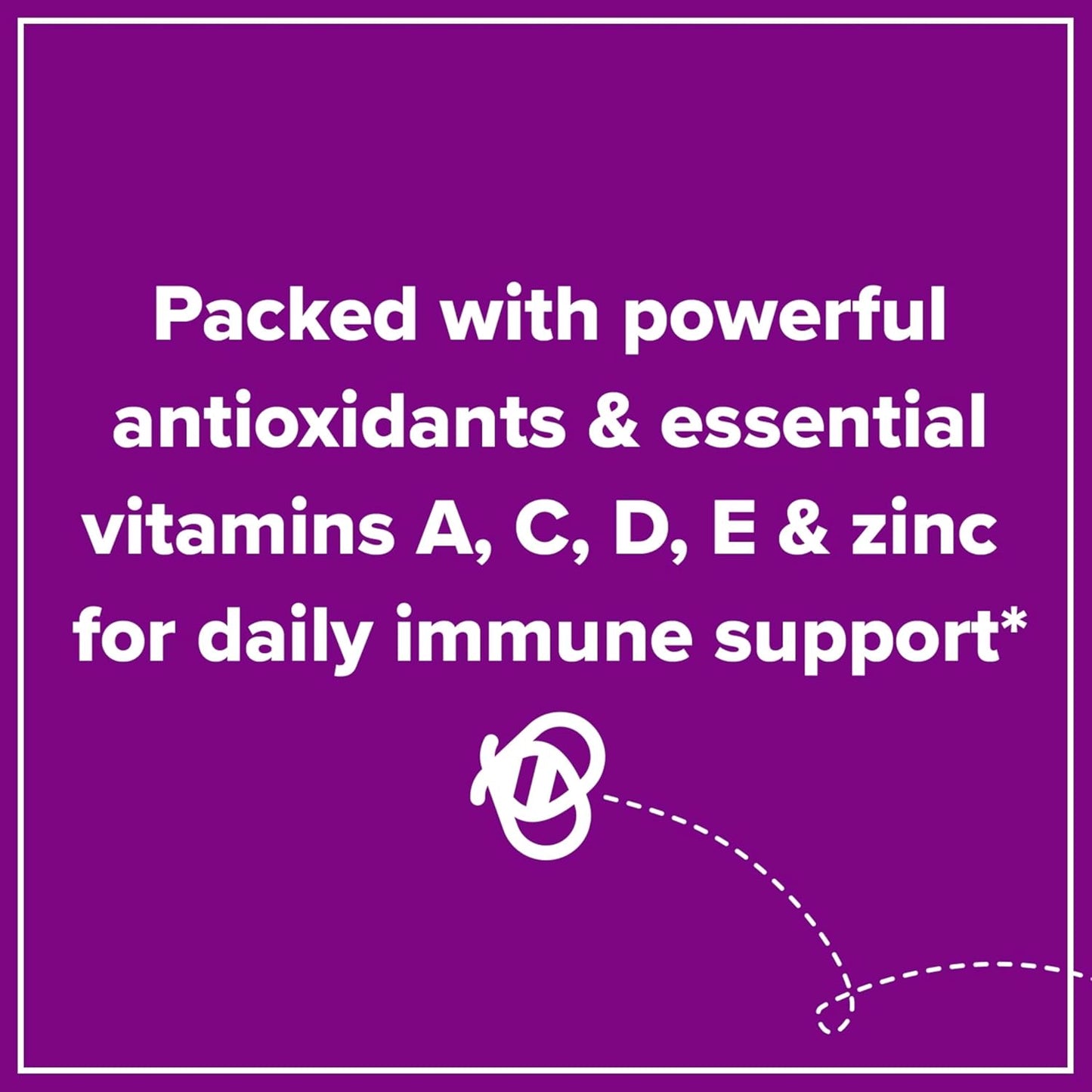 Zarbee’s Elderberry Gummies Daily Immune Support Supplement with Vitamins A C D E & Zinc, Black Elderberry Extract, Natural Berry Flavor, Vegetarian, Gelatin-Free, 60 Count