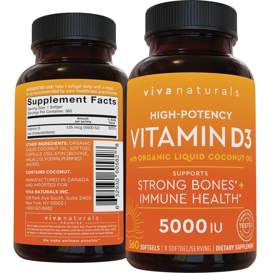 Viva Naturals Elderberry with Vitamin C and Zinc for Adults - 5 in 1 Sambucus Black Elderberry Capsules with Vitamin D3 5000 IU Immunity Supplement, Sambucus Elderberry Immune Support Supplement