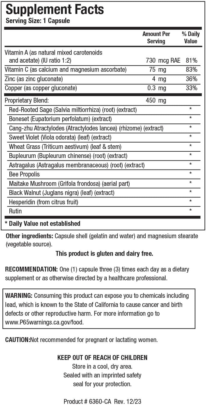 Biotics Research UltraVir-X - Best Immune Support Supplement, Vitamin C, Zinc, Maitake Mushroom, Astragalus, High Flavonoid Content, Supports Healthy Pathways for Adults - 90 Capsules