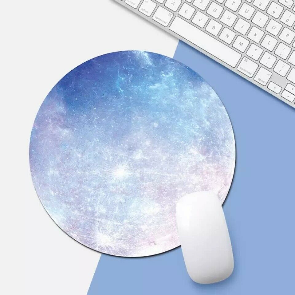 Space Round Mouse Pad PC Gaming Non Slip Mice Mat