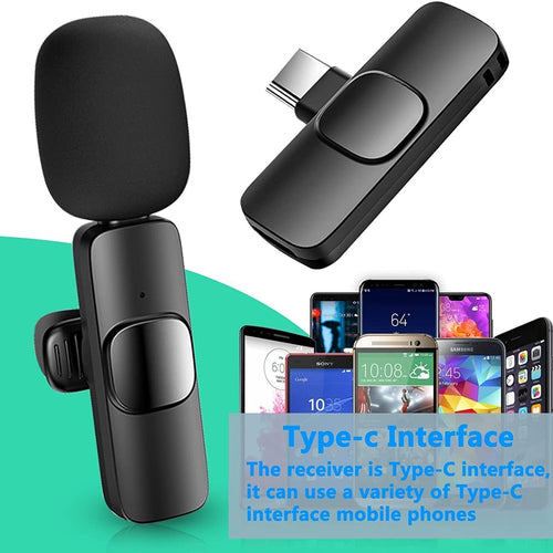 Wireless Lavalier Lapel Microphone For IPhone IPad Professional Wireless Clip Mic -
