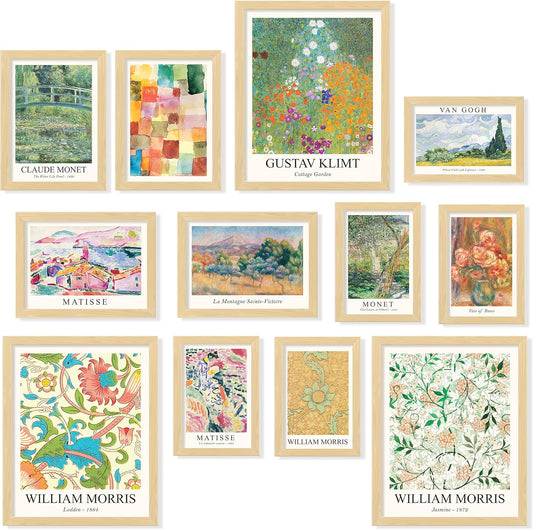 Vintage Eclectic Wall Art Prints Set – Maximalist Gallery Decor for Dorm & Bedroom
