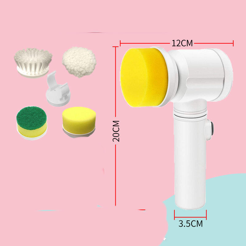 Kitchen Supplies Multifunctional Brush Electric Scrubber Rechargeable Dishwashing Brush