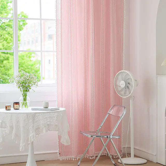 Faux Cotton Linen Semi-Blackout Curtains