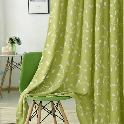Modern Minimalist Cotton Linen Embroidered Curtains