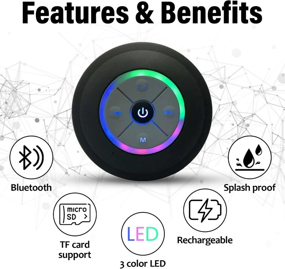 Wireless Speaker In The Bathroom - Audio, USB Charging Button Control,