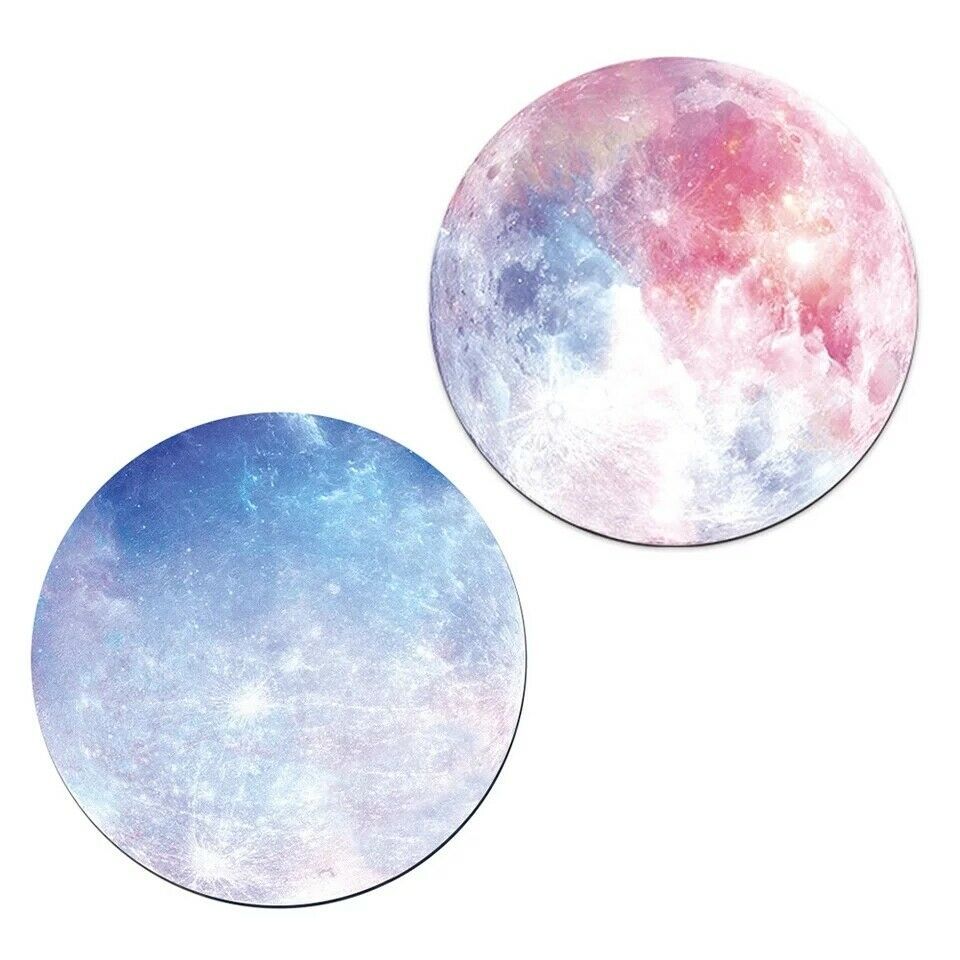 Space Round Mouse Pad PC Gaming Non Slip Mice Mat