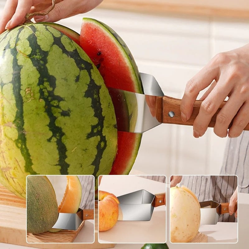 New Watermelon Splitter Watermelon Cutting Artifact 430 Stainless Steel Cutting Piece