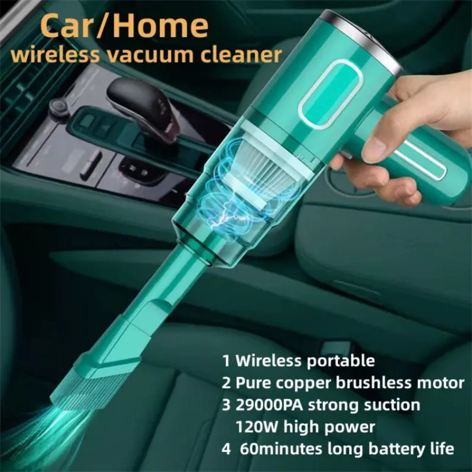 Cordless Hand-Held Vacuum Cleaner Mini Portable Car Auto Home Wireless Handheld Vacuum Cordless.