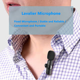 Wireless Lavalier Lapel Microphone For IPhone IPad Professional Wireless Clip Mic -