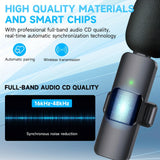 Wireless Lavalier Lapel Microphone For IPhone IPad Professional Wireless Clip Mic -