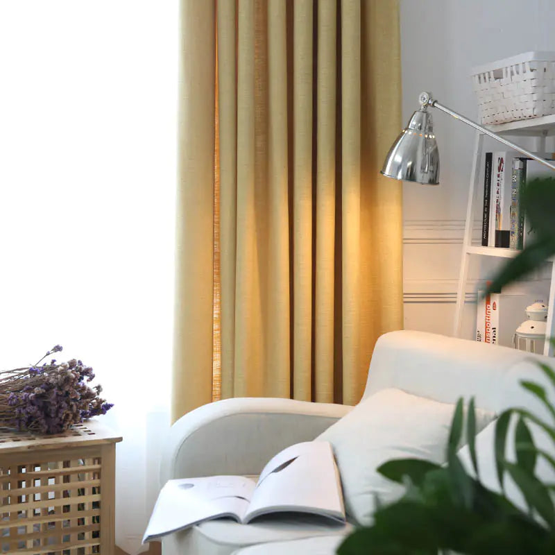 Custom Cotton Linen Curtains - Minimalist and Fresh Styles